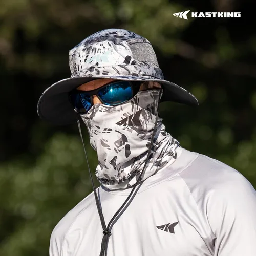 Vista 8 de KastKing Agies - Polaina para el cuello, máscara facial de pesca, protección solar UV, transpirable, de secado rápido, polainas de cuello