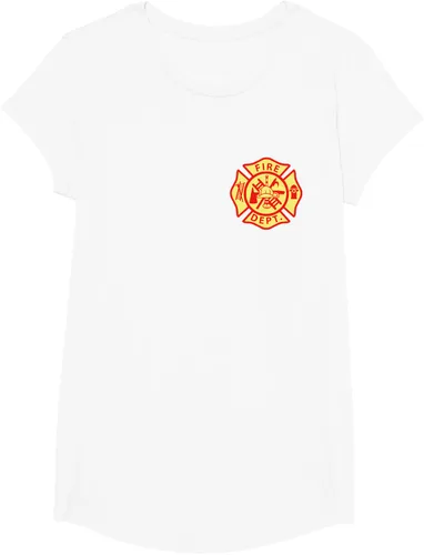 Vista 63 de Camiseta con logotipo de bomberos con símbolo de bombero, Negro