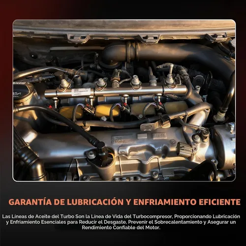 Vista 2 de Kit completo de línea de aceite y refrigerante Turbo para EcoTec de 1.4 L - Compatible con Chevy Cruze/Sonic/Trax y Buick Encore (2011-2021)