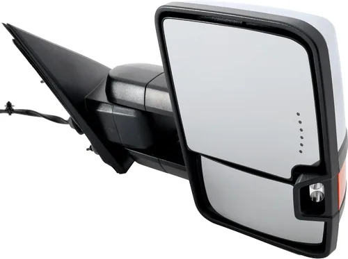 Vista 71 de Kool Vue - Espejo calefactable izquierdo para Chevrolet Silverado 1500 GMC Sierra 1500 2007-2013 plegable eléctrico con luz de señal y lámpara