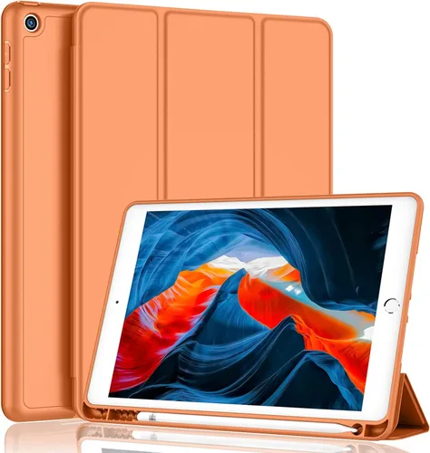 Vista 11 de iMieet - Funda para iPad de 9ª generación 2021/iPad de 8ª generación 2020 de 10.2 pulgadas con soporte para lápices, funda para iPad de 7ª
