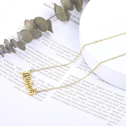 Vista 3 de huiphong Collar de cantante inspirado en joyas para mujeres y niñas, Acero inoxidable