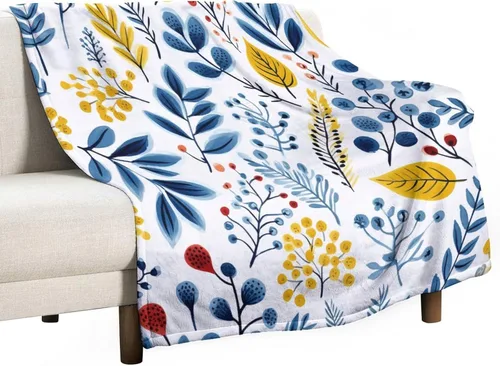 Vista 11 de Manta de verano con parches bohemios, vintage, bohemia, acogedora manta de franela para sofá, cama para niños y adultos, 30 x 40 pulgadas, manta