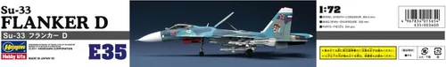 Vista 9 de Hasegawa 1:72 Escala SU-33 Flanker D Modelo Kit