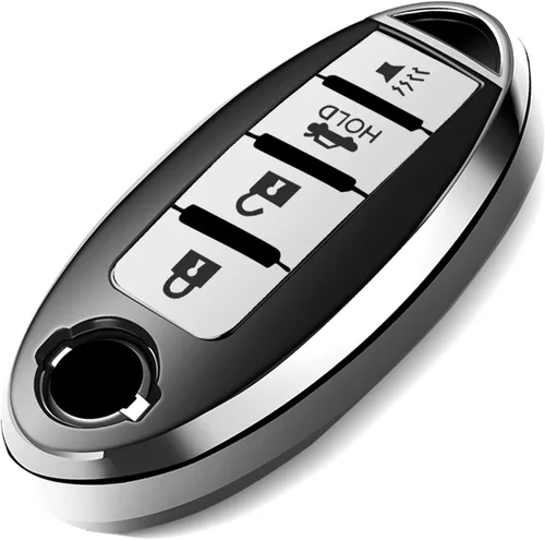 Vista 8 de Intermerge Funda para llavero Nissan Pathfinder Smart Premium Soft TPU Key Cover-Azul