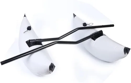 Vista 8 de Flotador inflable de PVC para kayak con brazos de compañera, caña de kayak, barco, pesca, flotador, estabilizador, kit de sistema de flotación