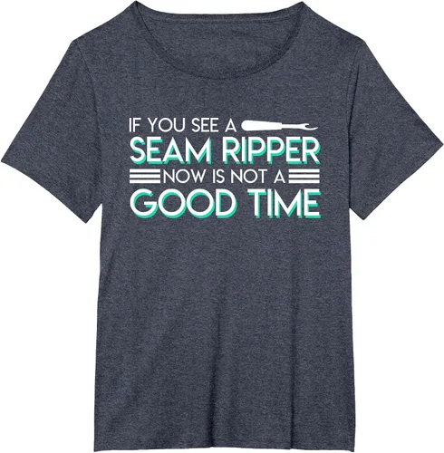 Vista 11 de If You See A Seam Ripper Now is Not A Good Time Sewing T-Shirt