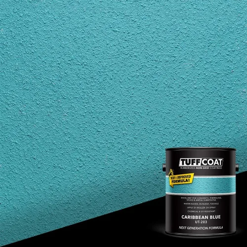 Vista 4 de TUFF Coat UT-100 revestimiento antiderrapante, 1 galón Azul Caribe
