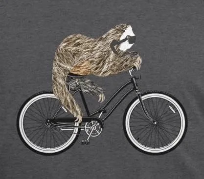 Vista 2 de Bicicleta perezoso hombre camiseta