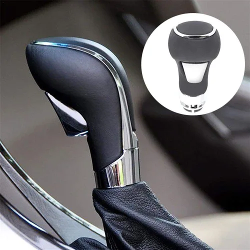 Vista 3 de Qiilu - Pomo de palanca de cambios automática, palanca de cambios para automóvil Insignia 2009-2013, color marrón