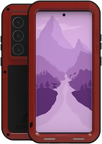 Vista 8 de LOVE MEI Funda de metal para Samsung Galaxy S24 Ultra, resistente al aire libre, de aluminio, de metal, militar, a prueba de golpes, protección Negro