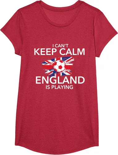 Vista 64 de I Can't Keep Calm England Is Playing - Camiseta para amantes del fútbol, Negro