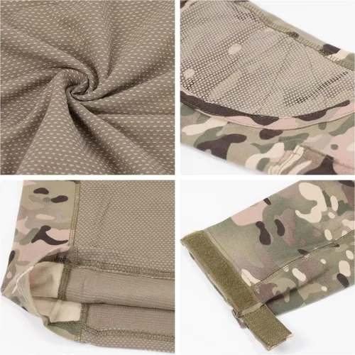 Vista 7 de SINAIRSOFT Camisa táctica militar de combate para hombre
