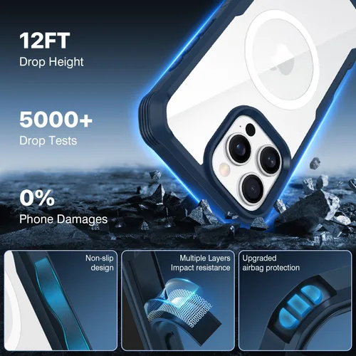 Vista 202 de CENHUFO Funda de privacidad para iPhone 11 Pro, funda de cuerpo completo con protector de pantalla de privacidad de vidrio templado 9H integrado