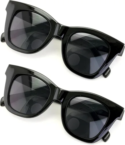 Vista 9 de 2 pares de lentes de sol de lectura bifocales para mujer, grandes, de gran tamaño, atrevidos