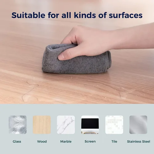 Vista 7 de CLICK CLEAN Paños de limpieza de microfibra, paquete de 24, tamaño 12 x 16 pulgadas, sin pelusas, sin rayas, toallas de limpieza reutilizables