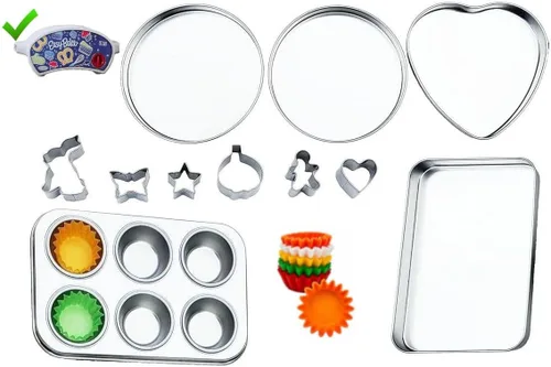 Vista 9 de Juego de Moldes de Lujo Compatible con Easy Bake Ultimate Oven Incluye 60 Forros para Cupcakes QUE SÍ SE AJUSTARÁN, A DIFERENCIA DE OTROS