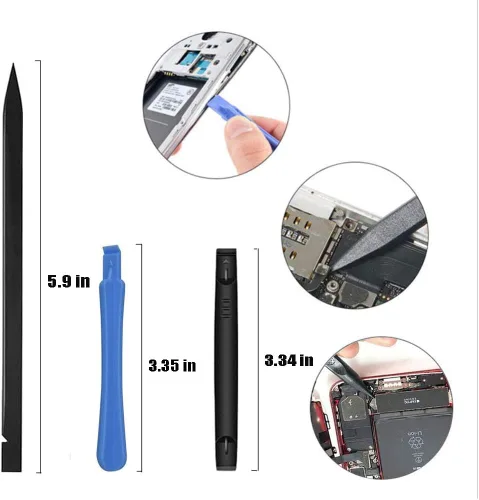 Vista 4 de Juego de destornilladores Torx 15 en 1 con T3 T4 T5 T6 T8 T10 destornillador Torx de seguridad y pinzas ESD, destornilladores magnéticos kit