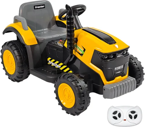 Vista 8 de Vehículo de 12 V para niños estilo Jeep con control remoto, música e historias Bluetooth, faros LED, absorción de golpes, puertas dobles con Negro