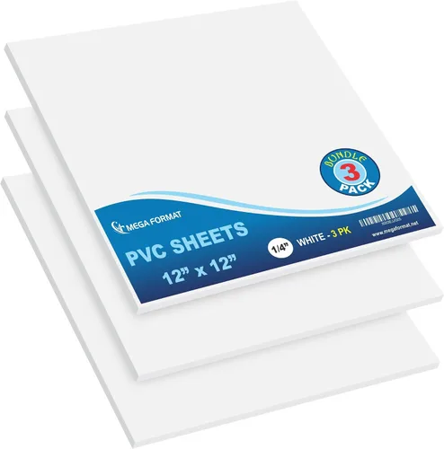 Vista 93 de Mega Format Hojas de plástico de PVC expandido – Hoja negra rígida de 5 x 7 pulgadas para manualidades, señalización y exhibiciones – Sintra Negro