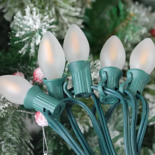 Vista 19 de C7 Luces de Navidad para Exteriores 25 Pies Luces de Cadena LED de Navidad con 27 Bombillas LED Multicolor (2 de Repuesto), Luces de Cadena