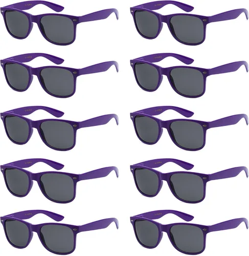 Vista 33 de Paquete de 10 lentes de sol a granel con protección UV para Bandera Americana Humo