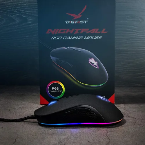 Vista 8 de Digifast Nightfall RGB Gaming Mouse NF24 RF inalámbrico Óptico 800DPI ratón