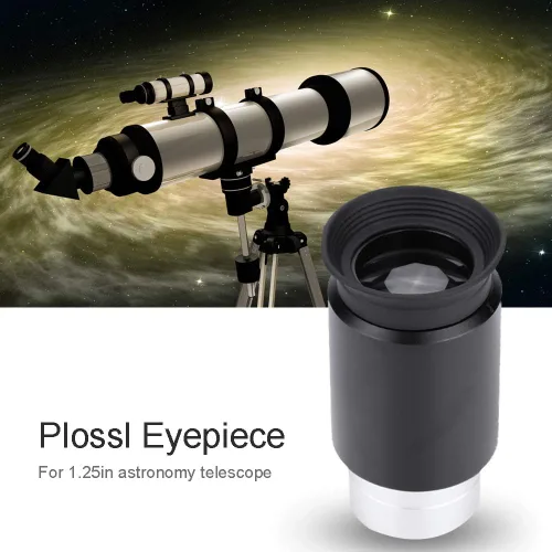 Vista 3 de Plossl ocular, 1.25" 1.575 in totalmente recubierto, negro, principiante, entusiastas de la astronomía