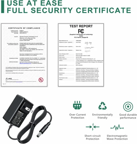 Vista 6 de Adaptador de CA con certificación UL, cargador de batería de repuesto para taladro inalámbrico rosa, kit de herramientas de destornillador eléctrico