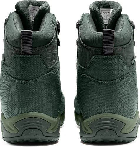 Vista 2 de Coostar Botas de trabajo para hombre, ligeras, tácticas, impermeables, botas de senderismo para hombres de verano
