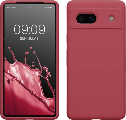 Vista 90 de kwmobile Funda Compatible con Google Pixel 6 Pro - Funda de Teléfono de Silicona TPU con Acabado Suave - Azul Caribe