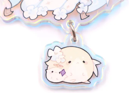Vista 4 de Adorno colgante de cinta de anime lindo llavero colgante regalo llavero mochila colgante campanilla de viento