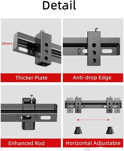 Vista 2 de SCRUBY TV Wall Mount for 26-55 Inch TV up to 50kg, No Drill Low Profile TV Mount, Easy Install Wall Mount TV Bracket, Max VESA 400x400m