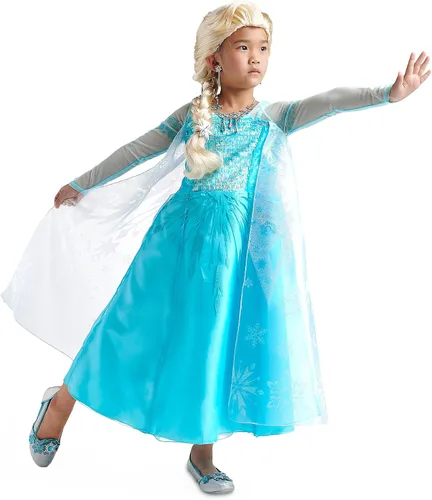 Vista 2 de Disney Disfraz de Elsa para Niños Frozen