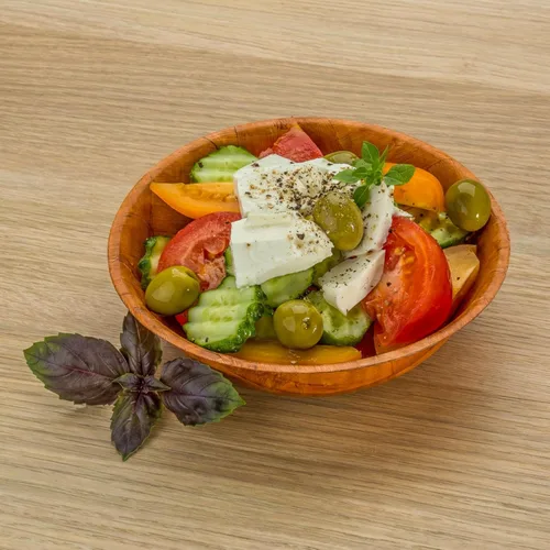 Vista 4 de Elsjoy Paquete de 8 ensaladeras tejidas de madera, cuencos redondos apilables de madera para servir, cuenco rústico para ensalada, frutas, verduras