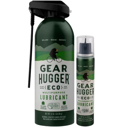 Vista 4 de Gear Hugger Lubricante, Desengrasante y Removedor de Óxido - Ecológico (11 oz, Paquete de 3), Lubricante en Aerosol para Puerta de Garaje, Limpiador