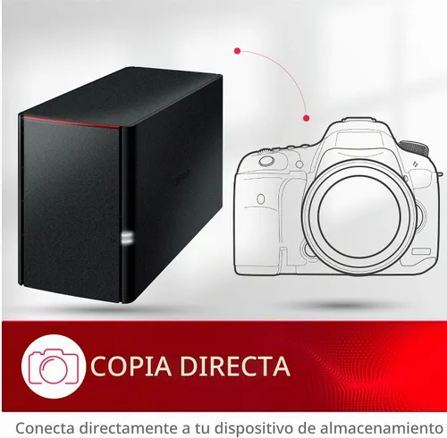 Vista 7 de BUFFALO LinkStation SoHo 220 2-Bay Personal Cloud Office NAS 4TB (2x2TB) con discos duros incluidos