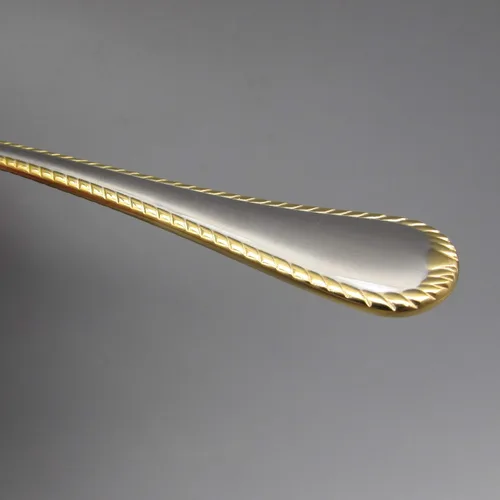 Vista 4 de Mikasa Cameo Gold - Cucharilla de acero inoxidable 18/10 (juego de cuatro)