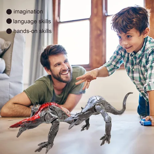 Vista 3 de Monster Toys Figuras de acción, juguetes de animales de pegamento suave, juguetes para niños con articulaciones móviles, juguete de lagarto