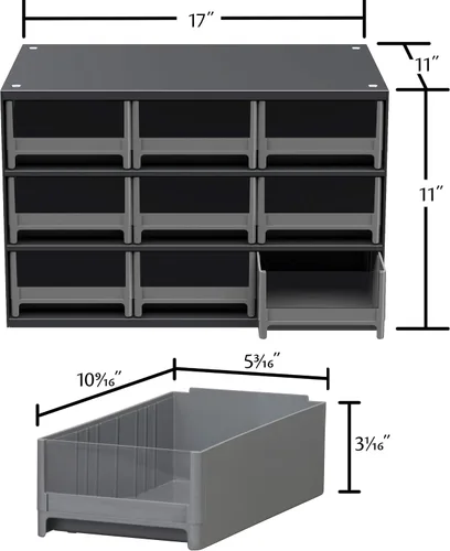 Vista 2 de Akro-Mils Gabinete de almacenamiento de acero para garaje, gabinete organizador de metal para piezas pequeñas, herramientas, clavos, tornillos