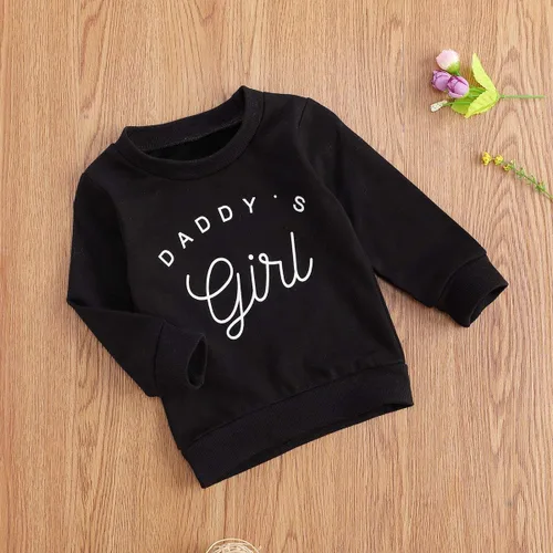 Vista 2 de DuAnyozu Camisetas de manga larga para bebé y niña, sudadera de manga larga para papá, ropa casual