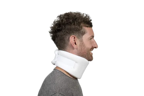 Vista 5 de Collar cervical de espuma de 3 pulgadas, marca exclusiva de Amazon, blanco -FP10003