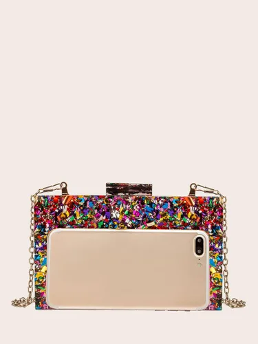 Vista 7 de LETODE Bolsos de mano de acrílico, bolso de plexiglás para mujer