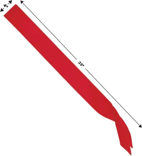 Vista 3 de Beistle Cinta de satén rojo, talla única