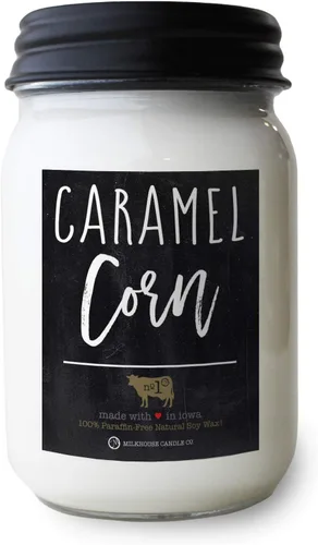 Vista 30 de Milkhouse Candle Company Apple Strudel - Vela de soja – Canela Manzana Aroma de vainilla – Tarro de crema de 5 onzas con tapa, más de 35 horas