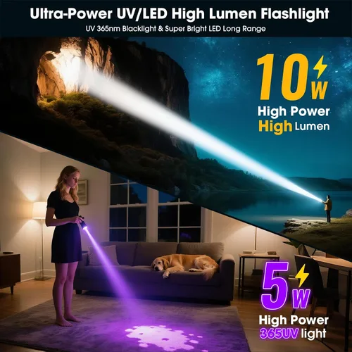 Vista 2 de Hoxida Linterna UV 2PCS