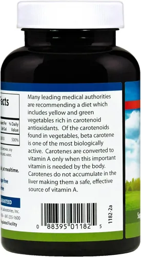 Vista 3 de Carlson Labs Súper Beta-Caroteno de Dunaliella Salina, 250 cápsulas de gel blando