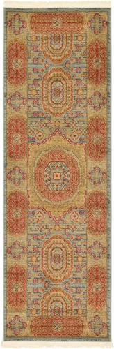 Vista 17 de Unique Loom Palace Collection - Alfombra bohemia tradicional, medallón, vintage (2 pies x 3 pies, rectangular, azul claro/bronceado)