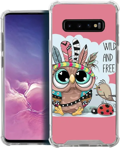 Vista 35 de CasesOnDeck - Funda compatible con Samsung Galaxy S10+ S10 Plus 6.4 pulgadas] S10+ Funda delgada, transparente y flexible de poliuretano