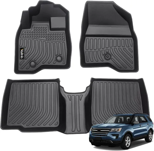 Vista 132 de Tapetes de piso para todo clima y forro de carga con respaldo para Chevrolet Suburban de 7 asientos 2021-2025 / GMC Yukon XL de 7 asientos